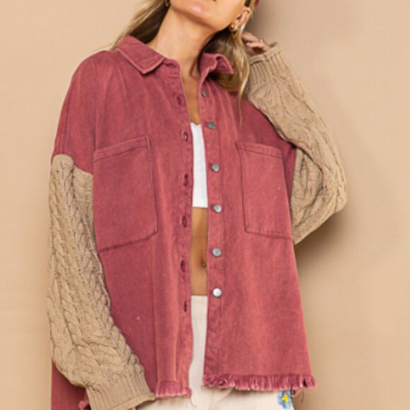 POL Jackets & Blazers - #110 POL Jacket with Knit Sleeves
